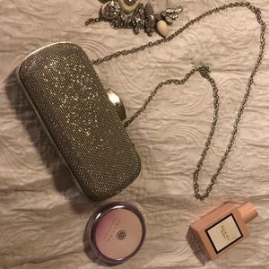 Beautiful Chained Silver Chained Clutch